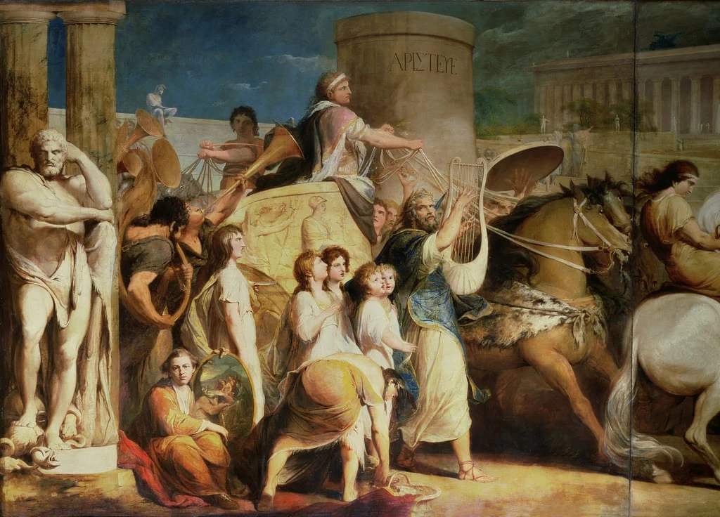 Incoronazione dei vincitori ad Olimpia - RSA, London, dettaglio